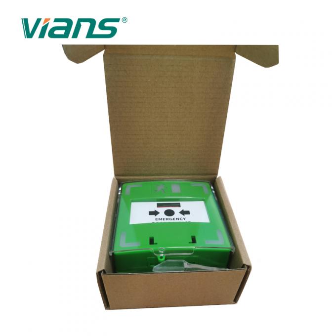 Dreifacher Pole-Indikatornotbruch-Glastürentriegelungs-Schalter-Grün 1